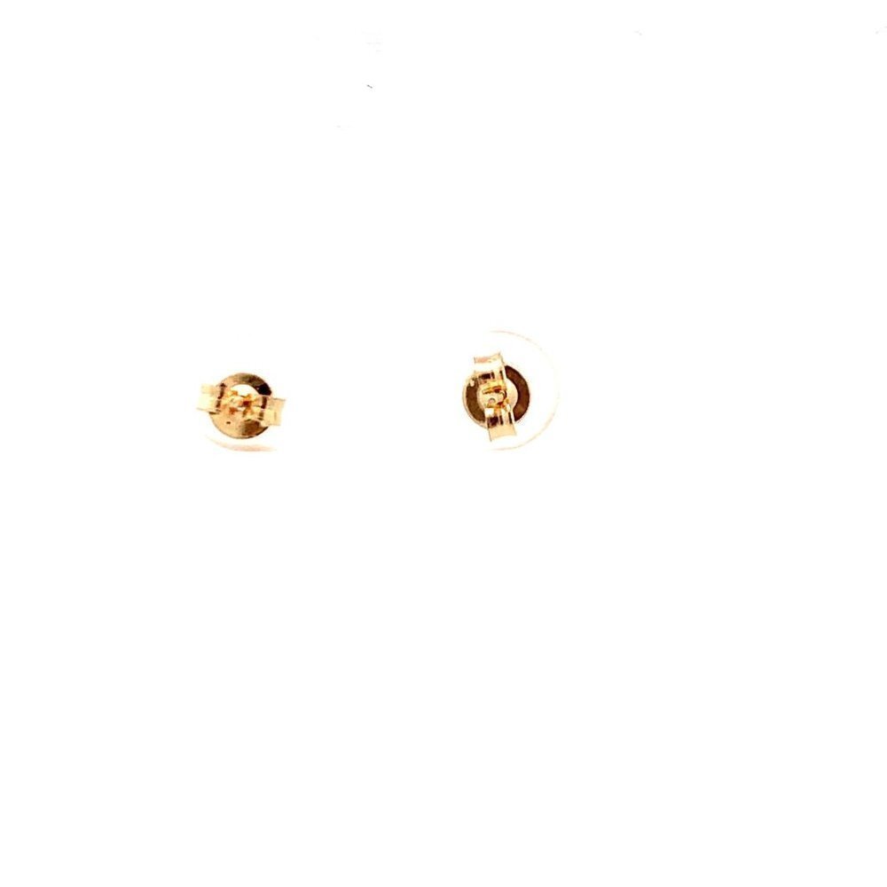 18K Yellow Gold Earrings Stud Ball Very Tiny Very Lightweight 0.84 grams - Picture 9 of 13